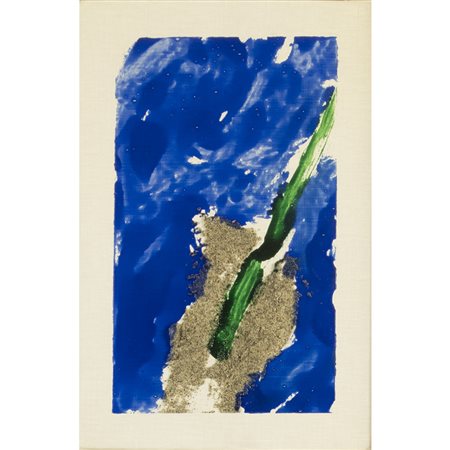 Mario Schifano (Homs 1934 - Roma 1998) "Senza titolo" 1992 30x20 cm. smalto e...