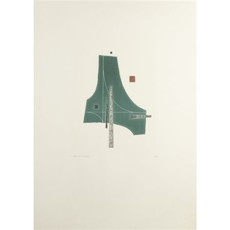 Luigi Veronesi (Milano 1908 - 1998) "Senza titolo" 1967-76 70x50 cm....