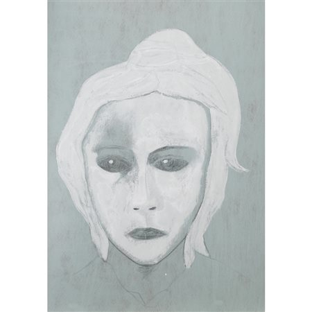 Tommaso Lisanti (Ferrandina 1956 - Roma 2023) "Senza titolo" 85,5x60 cm....