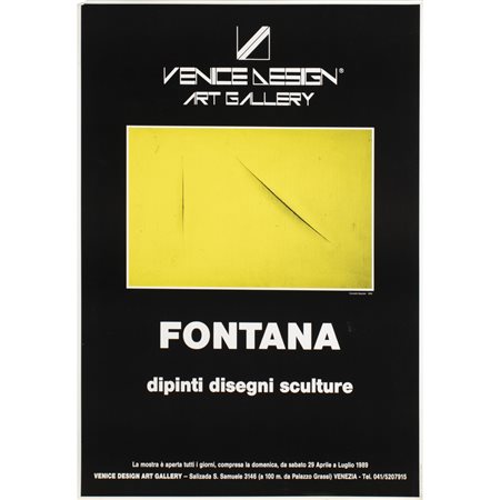 Lucio Fontana (Rosario 1899 - Comabbio 1968) Manifesto "Lucio Fontana...