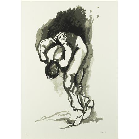 Renato Guttuso (Bagheria 1911 - Roma 1987) "Gott mit Uns" 1981 70x50 cm....