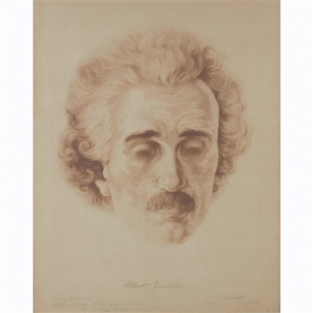 Boris Georgiev (Varna 1888 - Roma 1962) "Albert Einstein" 1929 54x43 cm....