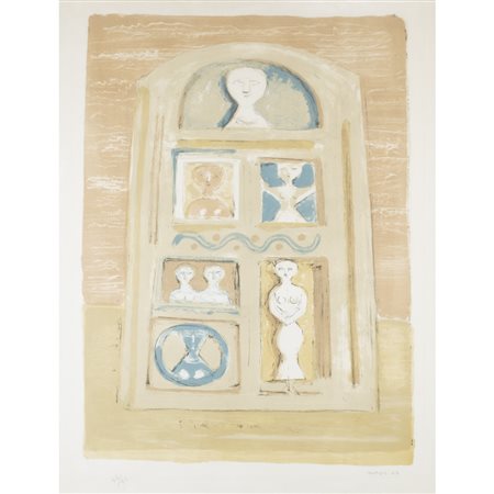 Massimo Campigli (Berlino 1895 - Saint-Tropez 1971) "Le belle di giorno" 1967...