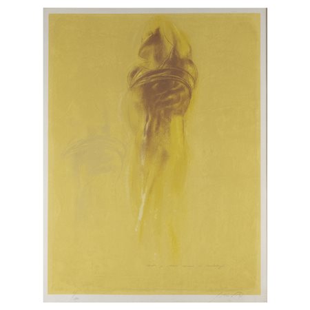Piero Guccione (Scicli 1935 - Modica 2018) "Studio per schiavo morente da...