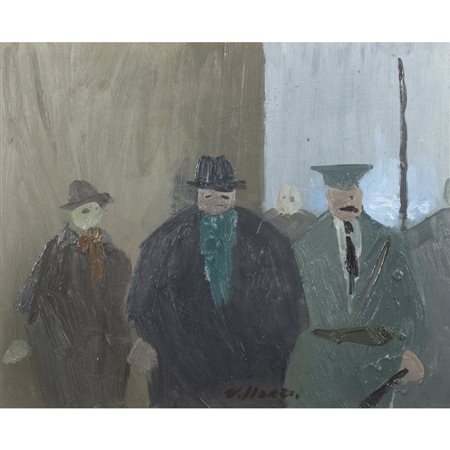 Franco Villoresi (Città di Castello 1920 - Arezzo 1975) "I tre D." anni '50...