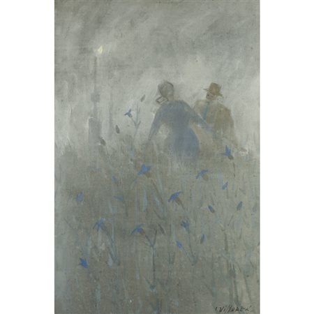 Franco Villoresi (Città di Castello 1920 - Arezzo 1975) "Nei campi" 1955...