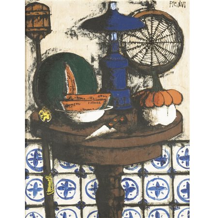 Gennaro Picinni (Bari 1933 - 2022) "Natura morta" 46x36 cm. olio su tavola,...
