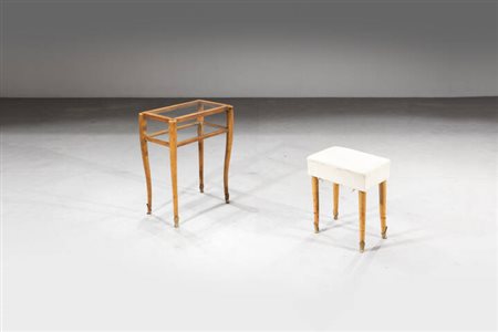 PAOLO BUFFA, nello stile di<BR>Tavolino e pouff