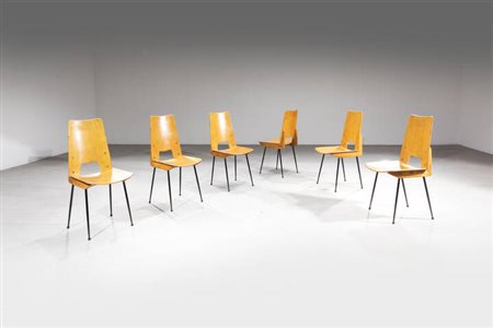 CARLO RATTI<BR>Sei sedie