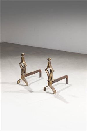 PRODUZIONE ITALIANA<BR>Coppia di alari