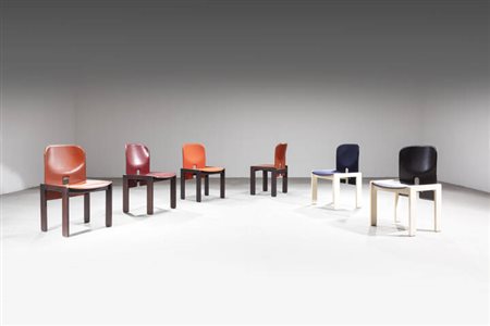 AFRA E TOBIA SCARPA<BR>Sei sedie mod. 121
