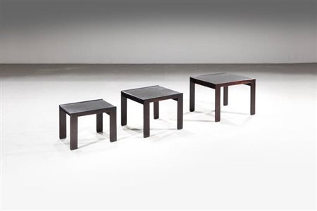 AFRA E TOBIA SCARPA<BR>Set di tre tavolini