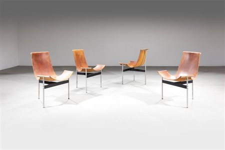 WILLIAM KATAVOLOS, ROSS LITTEL, DOUGLAS KELLEY<BR>Quattro sedie mod. T-Chair