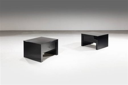 LELLA E MASSIMO VIGNELLI<BR>Coppia di comodini mod. Saratoga