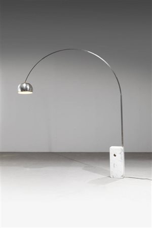 ACHILLE E PIER GIACOMO CASTIGLIONI<BR>Lampada da terra mod. Arco