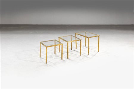 PRODUZIONE ITALIANA<BR>Set di tre tavolini