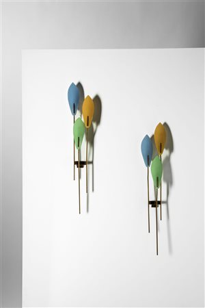 Max Ingrand (1908 - 1969)  - Coppia di lampade da parete , 1955
