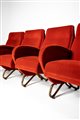 Carlo Mollino (1905 - 1973)  - Raro set di sedute dell'Auditorium Rai di Torino, 1952