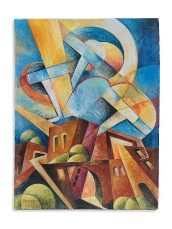 MARASCO ANTONIO (1896 - 1975) - SENZA TITOLO (AEROPITTURA).