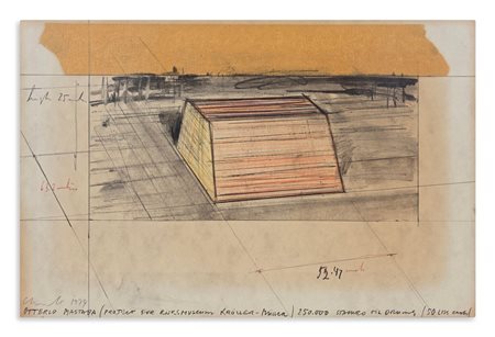CHRISTO  (1935 - 2020) - OTTERLO MASTABA (PROJECT FOR RIJKSMUSEUM KROLLER-MULLER).