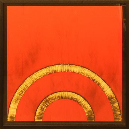 BERNARD AUBERTIN, "Dessin de Feu sur table rouge", 2006