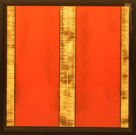 BERNARD AUBERTIN, "Dessin de Feu sur table rouge", 2007