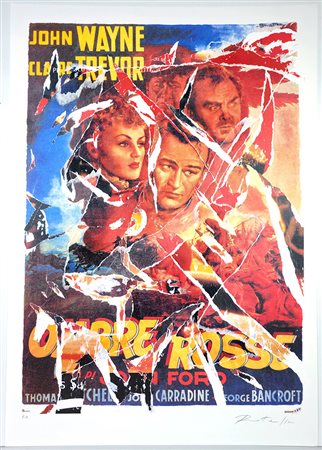 MIMMO ROTELLA, "Ombre Rosse"