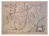 Mappa Gerardo MERCATORE – Abruzzo et Terra di Lavoro – Rara Mappa Originale del XVI Secolo
