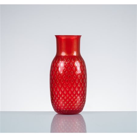 ALFREDO BARBINI, Vaso in vetro