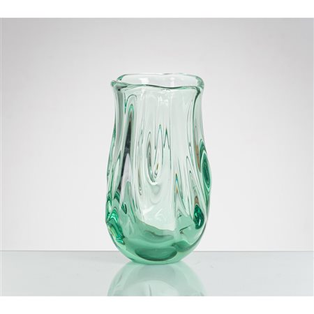 FLAVIO POLI, Vaso modello “7132” in vetro
