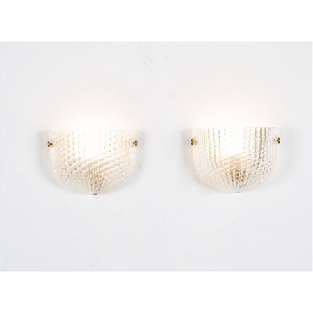 PAOLO VENINI, Coppia di lampade da soffitto