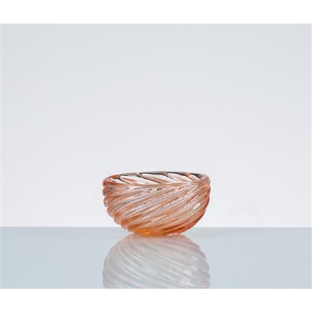 CARLO SCARPA, Coppa in vetro "Diamante"