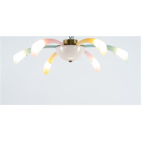 BAROVIER E TOSO, Lampada soffitto modello “Fuoco d’artificio”