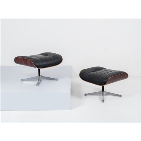 CHARLES & RAY EAMES, Coppia di “Ottoman”