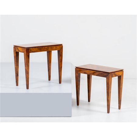 GIO PONTI (Attr.), Coppia di piccoli tavoli