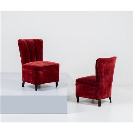GIO PONTI, Coppia di poltrone