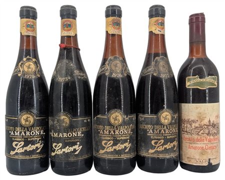 AMARONE DELLA VALPOLICELLA, 4 "Classico-Superiore", Sartori, 1 de 1973, 1 de 19