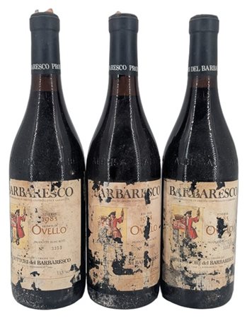 BARBARESCO, "Ovello", Produttori del Barbaresco, 1985 - 3 bottiglie (eta)

Il p