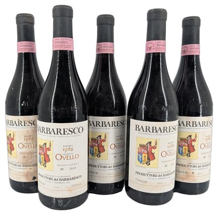 BARBARESCO, "Ovello", Produttori del Barbaresco, 1988 - 5 bottiglie (2 es)

Il