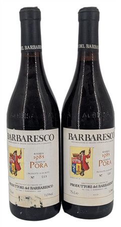 BARBARESCO, "Pora", Produttori del Barbaresco, 1985 - 2 bottiglie (1 ela)

Il p