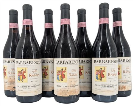 BARBARESCO, "Rabaja", Produttori del Barbaresco, 1988 - 6 bottiglie (et, es).