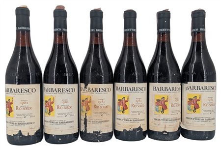 BARBARESCO, "Rio Sordo", Produttori del Barbaresco, 1982 - 6 bottiglie (2 LB, e