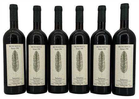 BARBARESCO, "Rabaja", Bruno Rocca, 1990 - 6 bottiglie

Il presente lotto č visi