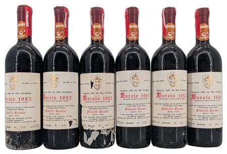 BAROLO , "selezioneFratelli Barale, 1982 - 6 bottiglie (2 TLB, 2 ela, els)

Il