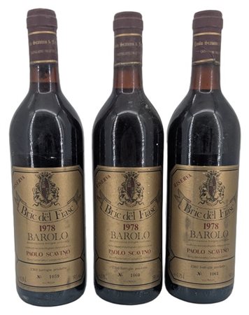 BAROLO, "Bric dël Fiasc", riserva 1978 - 3 bottiglie (2 J)

Il presente lotto č