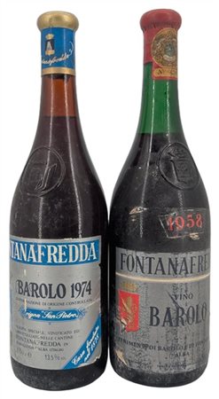 BAROLO, Fontanafredda, 1 de 1958 e 1 de 1974 - 2 bottiglie (B, et, ela)

Il pre