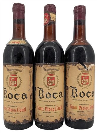 BOCA, Gan Piero Conti, 1976 - 3 bottiglie (1B , 2 L, ela)

Il presente lotto č