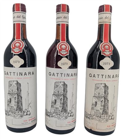 GATTINARA, F. III Bertolo, 1974 - 3 bottiglie (J)

Il presente lotto č visionab