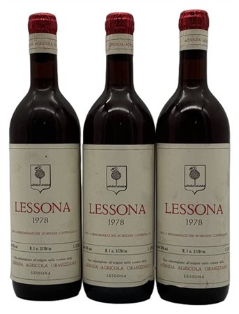 LESSONA, Azienda agricola Ormezzano, 1978 - 3 bottiglie

Il presente lotto č vi