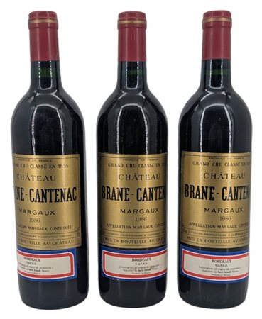 CH. BRANE CANTENAC, 2čme cru classé, Margaux, 1986 - 3 bottiglie

Il presente l